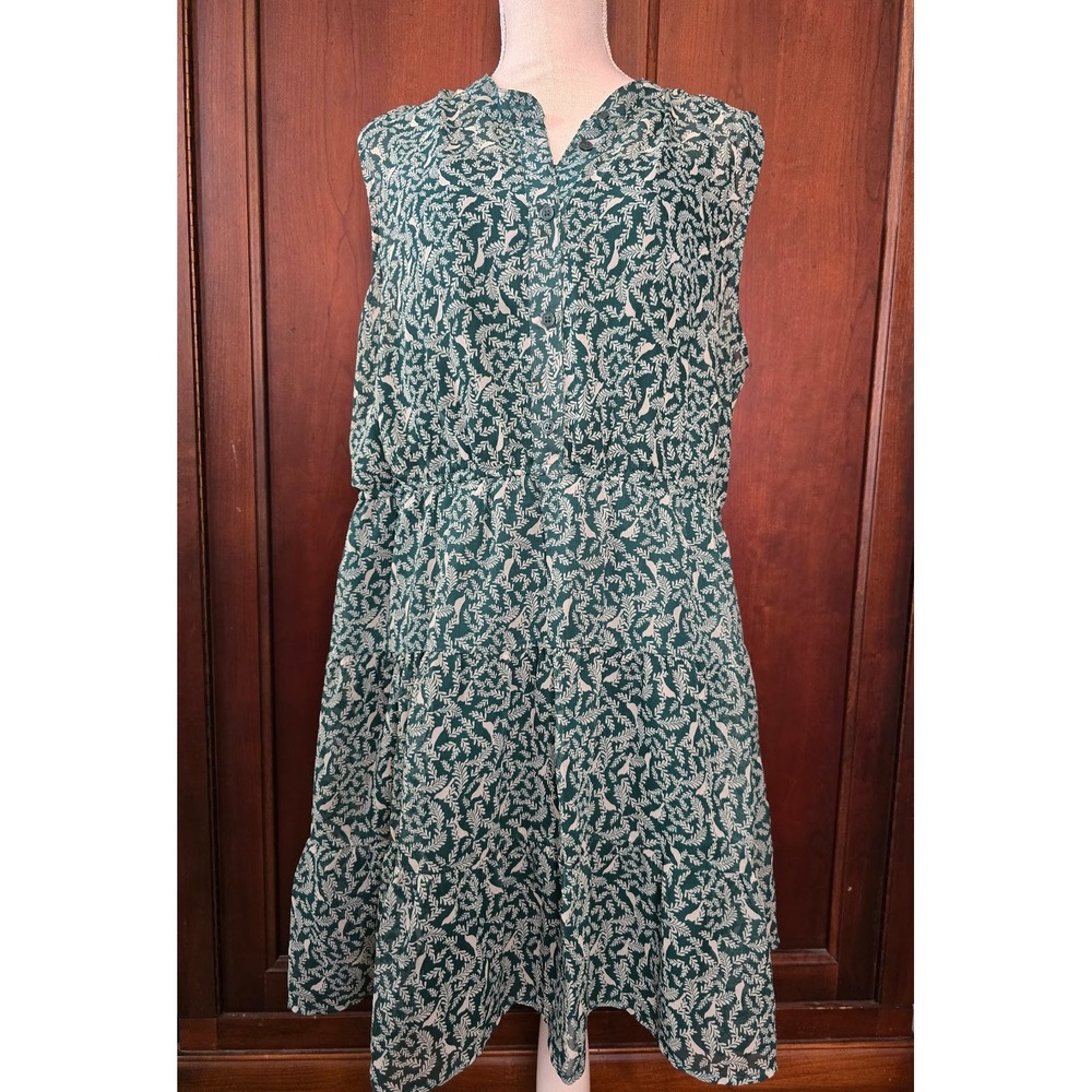 Mossimo XXL‎ Botanical Mini Dress Cottagecore Boho - Picture 2 of 7